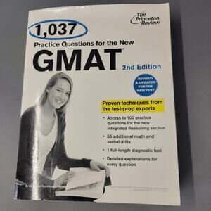 1037 GMAT Practice Questions Book 2012 Paperback 2nd Edition Random House